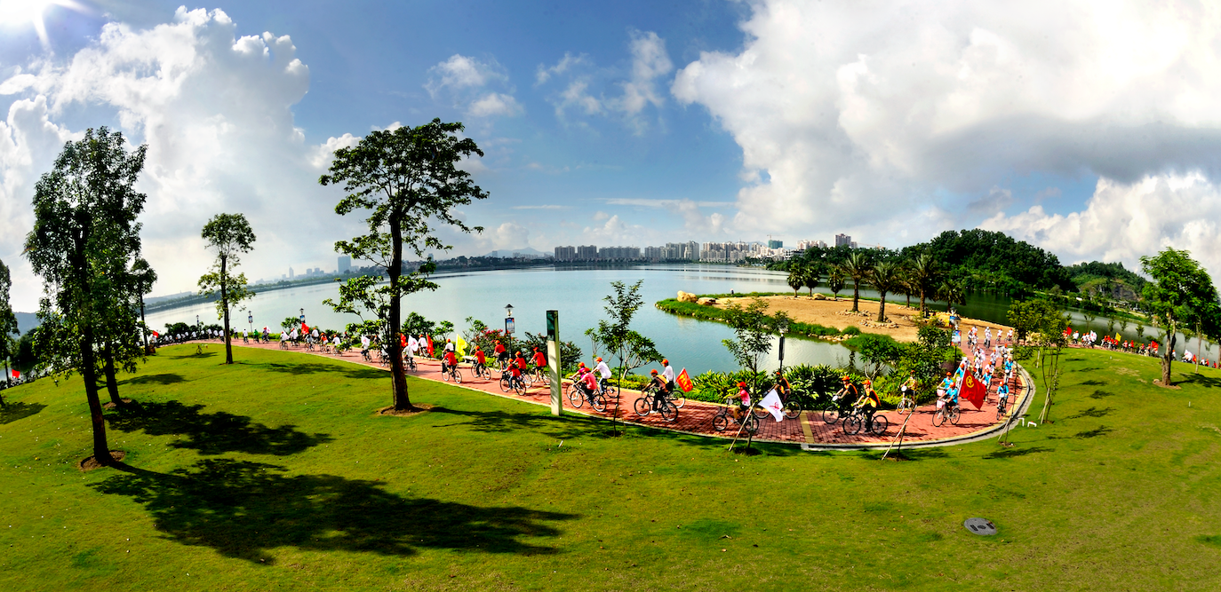 星湖绿道波海公园段。何异能 摄