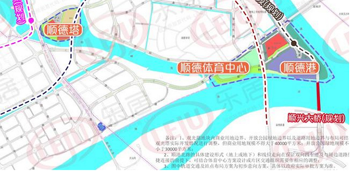 德胜体育中心选址进入规划批前公示阶段。顺德区规划部门供图。