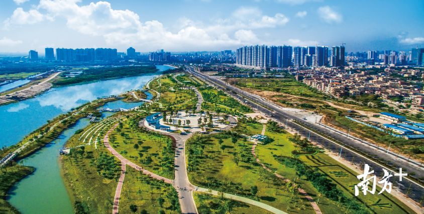 三水城市绿化景观越来越多。资料图
