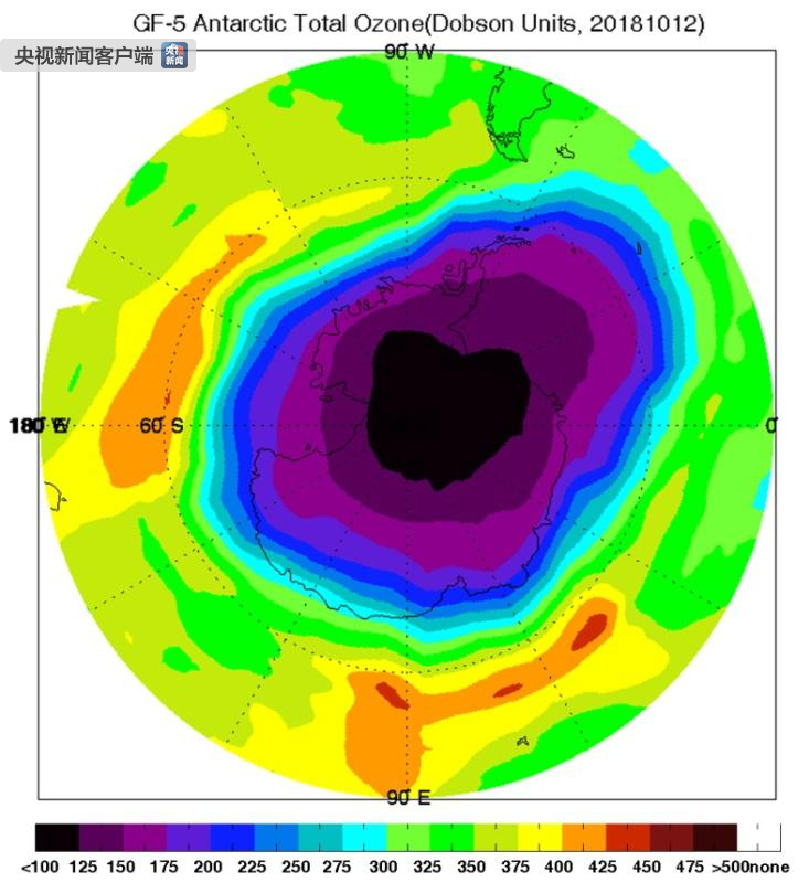GF-5南极臭氧洞（2018年10月12日）