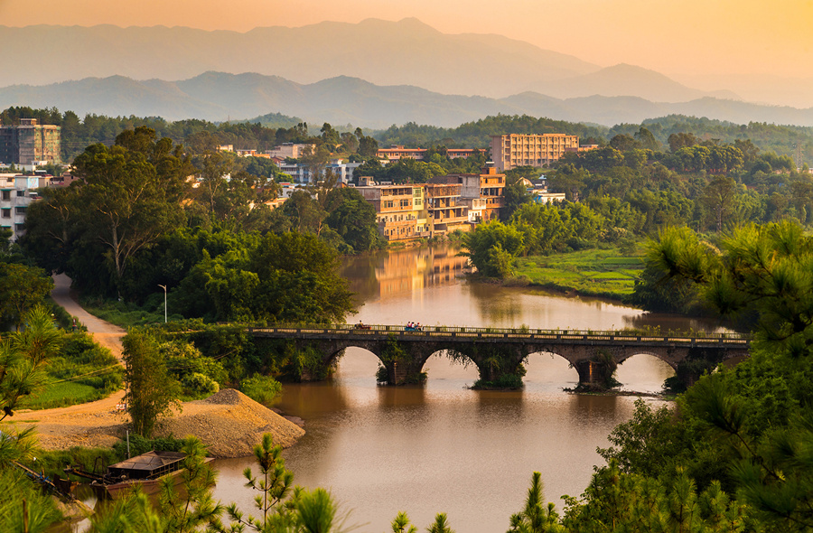 水口战役旧址大部桥。