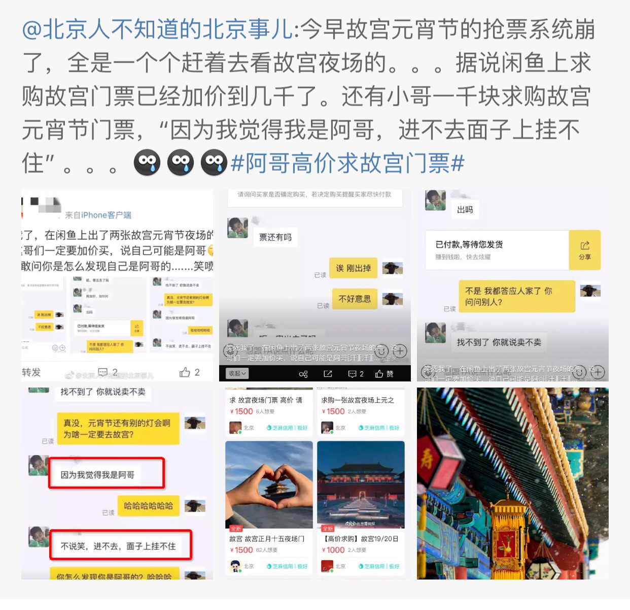 故宫夜场活动让段子手充分发挥想象力