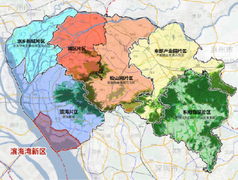 东莞片区划分图图片