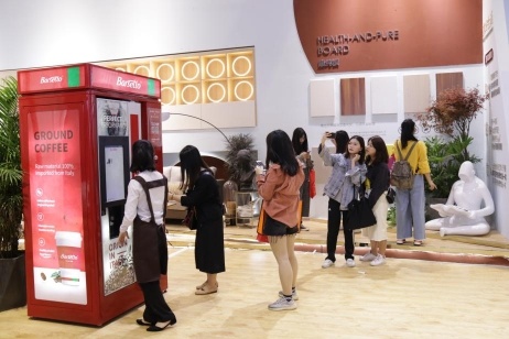 展会现场咖啡区域