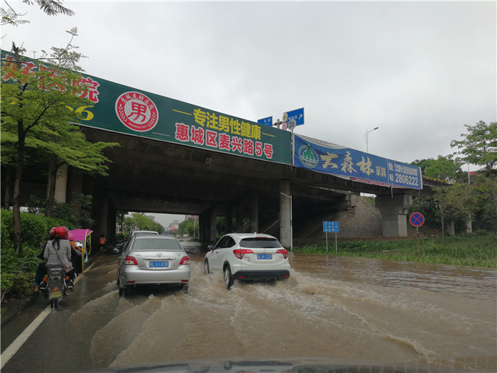 滾動水深曾有80釐米惠東平山至深圳中斷道路恢復通行