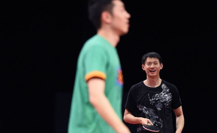 国乒布达佩斯首训,秦志戬展现信心
