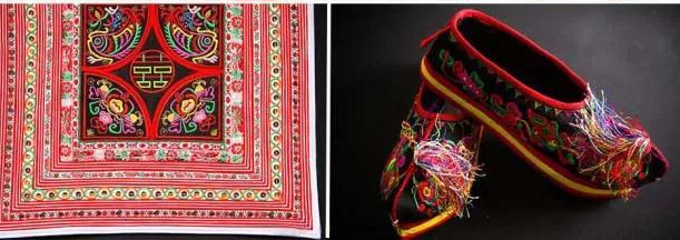 △畲族服饰、手帕、彩带