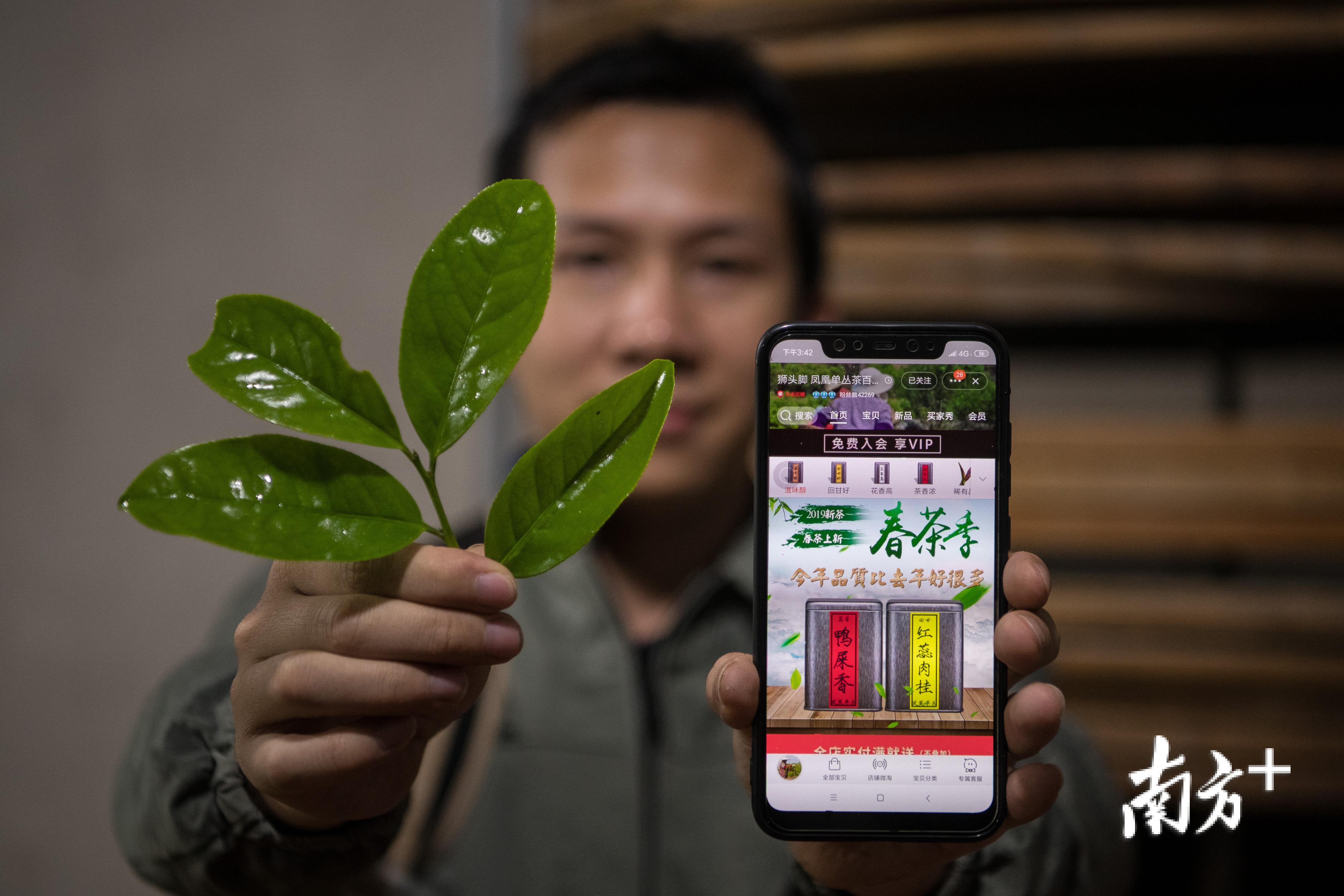 魏妙婵大女婿曹文荣展示自家淘宝网店。