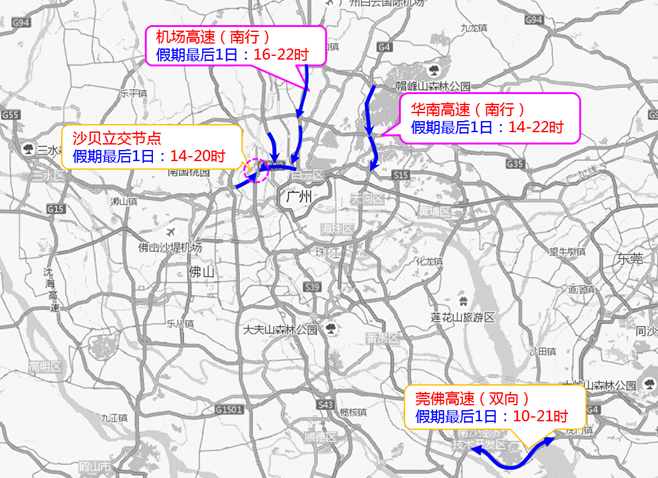 五一假期返城高峰交通繁忙路段预测