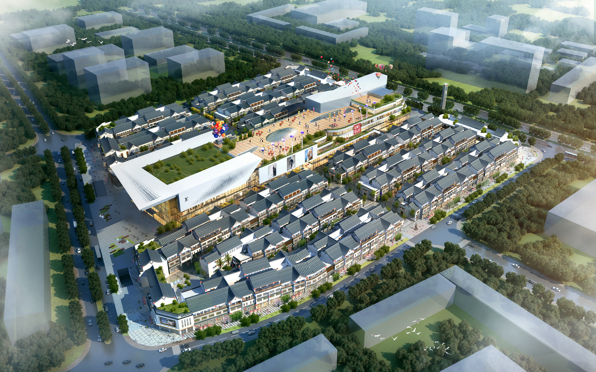 韩江新城,东方茶都效果图。资料图 韩江新城,东方茶都效果图。资料图