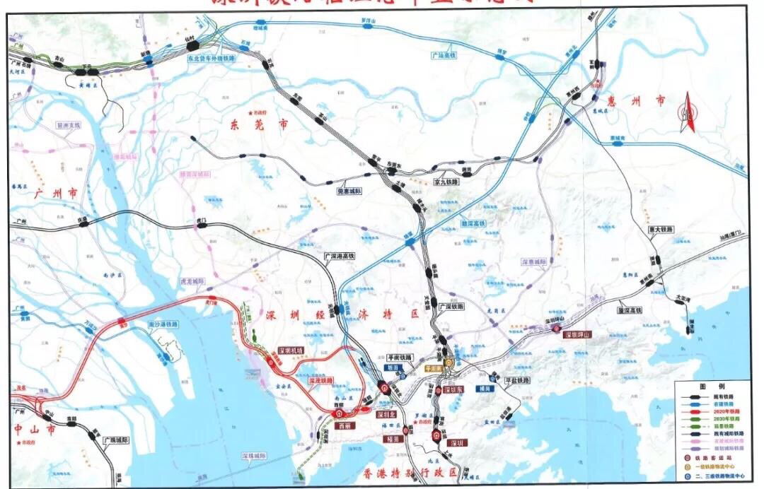 深圳5条城际铁路图片