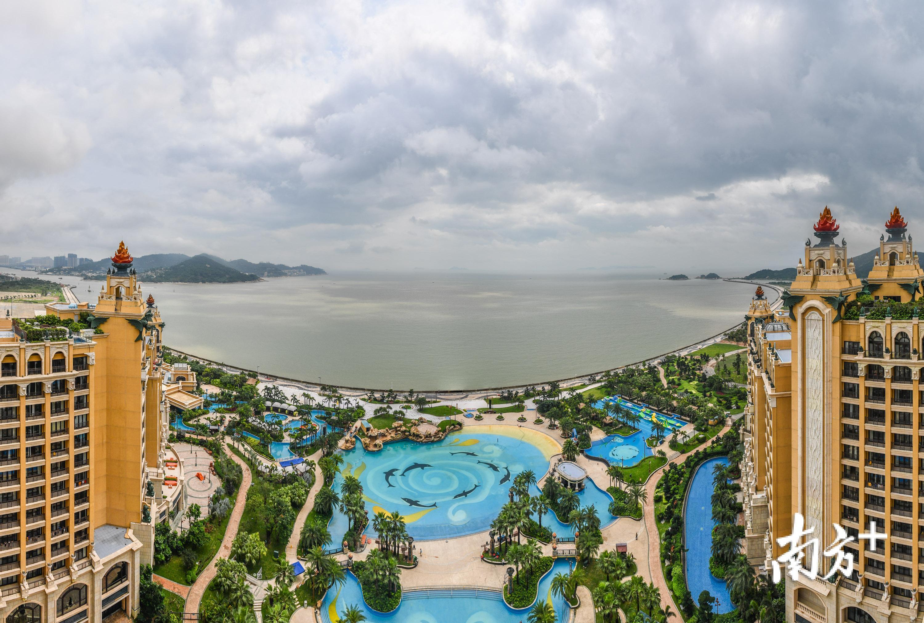 正在建设中的长隆海洋科学乐园。 刘大伟 摄