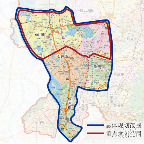 图为产业规划研究范围示意图