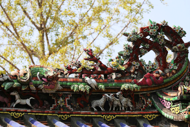 ▲开元寺的屋顶繁花 ▲开元寺的屋顶繁花