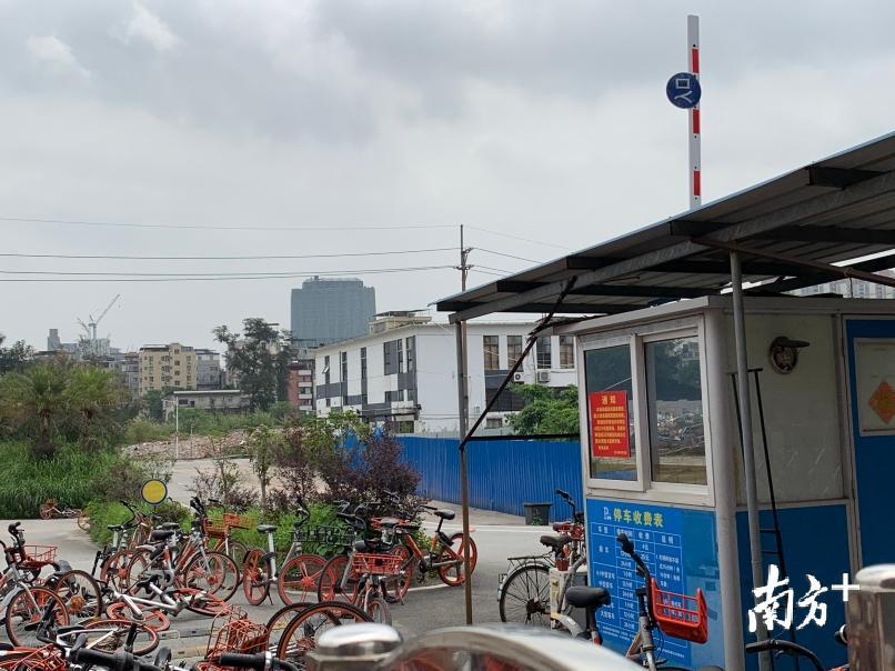 暂停运营的玻璃厂地面停车场