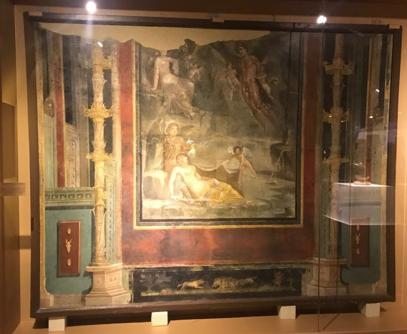 △西风神泽菲罗斯和花神克洛里斯壁画