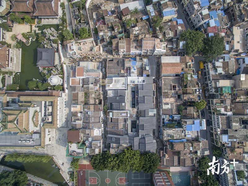 经过微改造后的恩宁路永庆坊航拍。 摄影:肖雄 经过微改造后的恩宁路永庆坊航拍。 摄影:肖雄