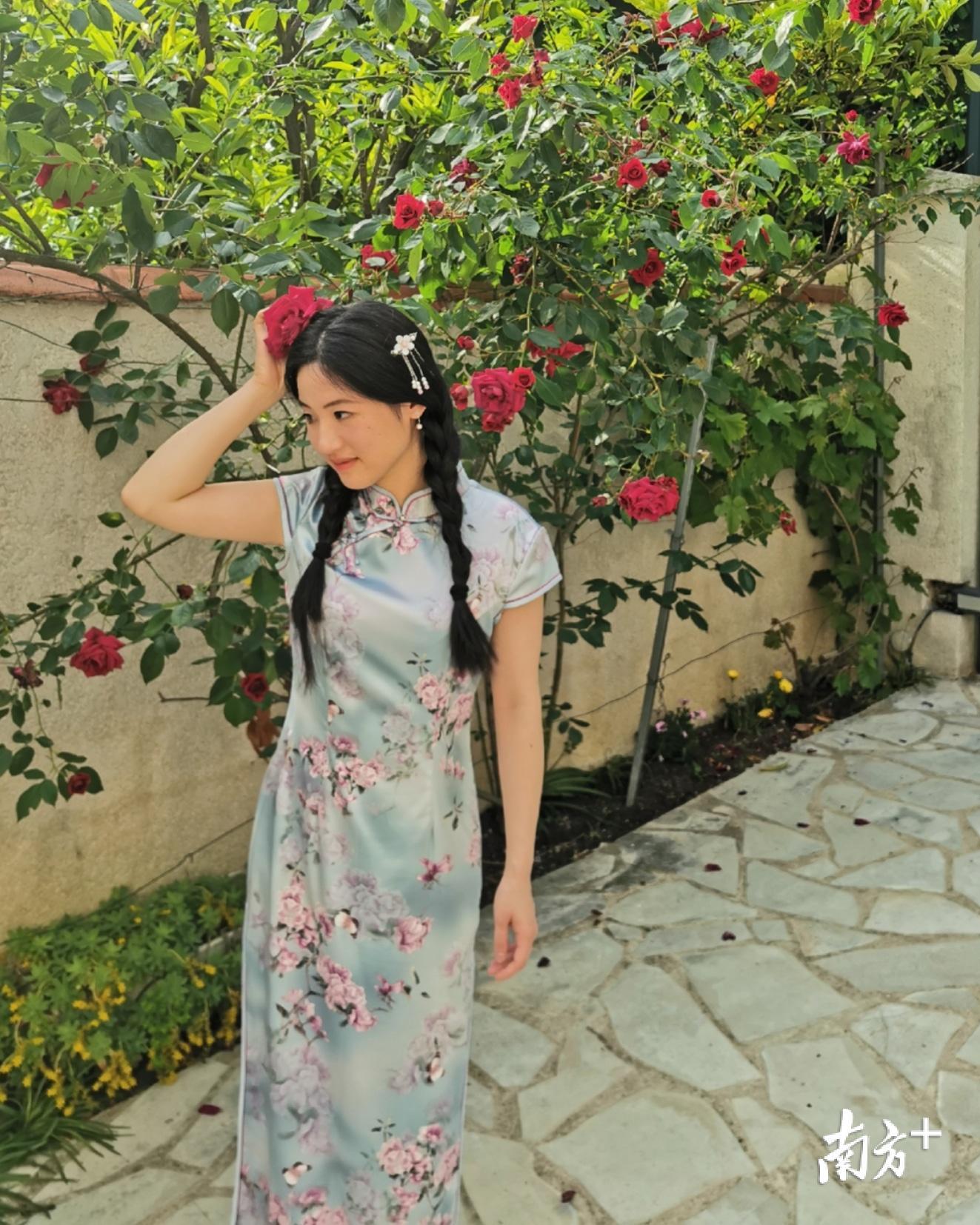 旅居法国的“90后”广东女孩冯裕芬。