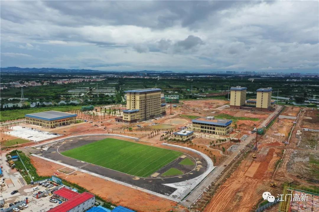 建设中的广东江门幼儿师范高等专科学校 叶嘉 摄
