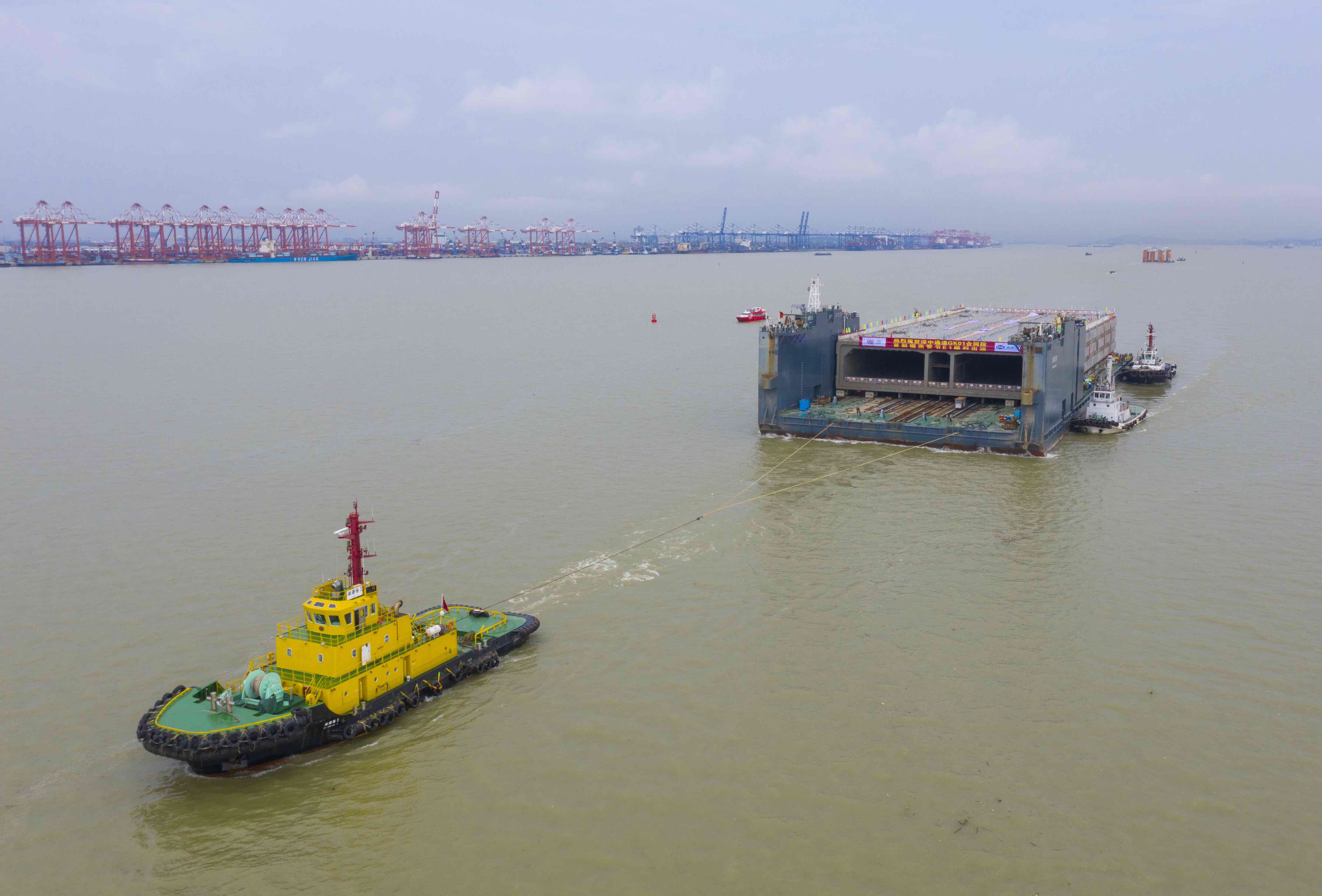 深调研深中通道30天造一节沉管钢壳湾区速度不仅是快