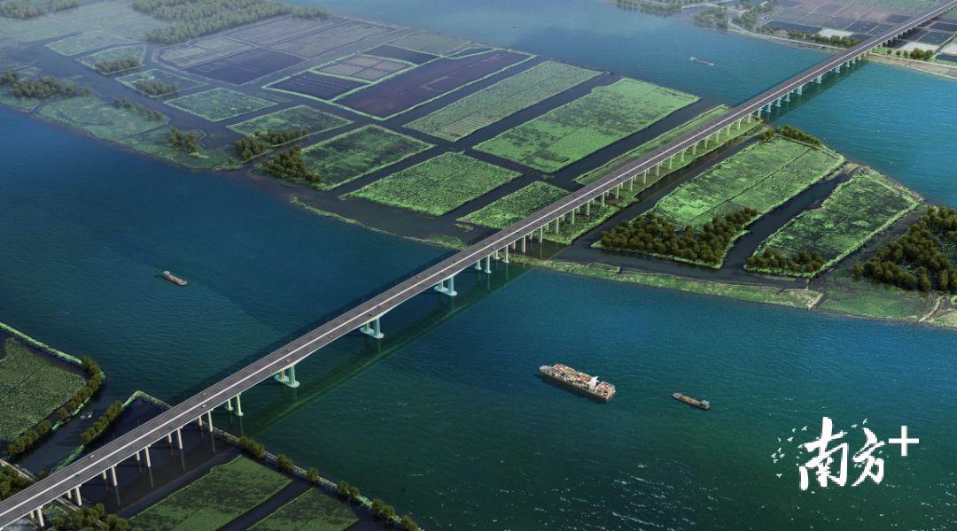 香海大桥最新进展磨刀门主航道特大桥进入实体施工