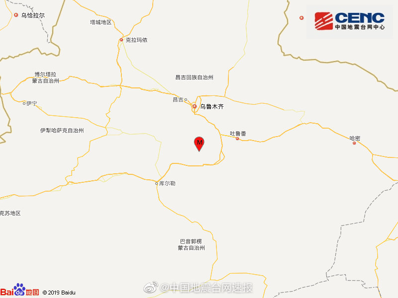 新疆巴音郭楞州和硕县发生46级地震多地有明显震感