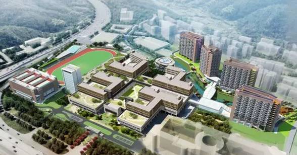 深圳中学（泥岗校区）规划图。