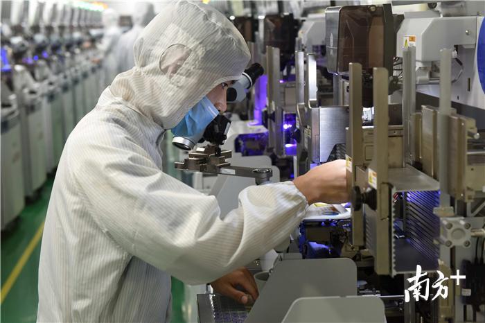 雷曼光电的自动化生产线。 雷曼光电的自动化生产线。