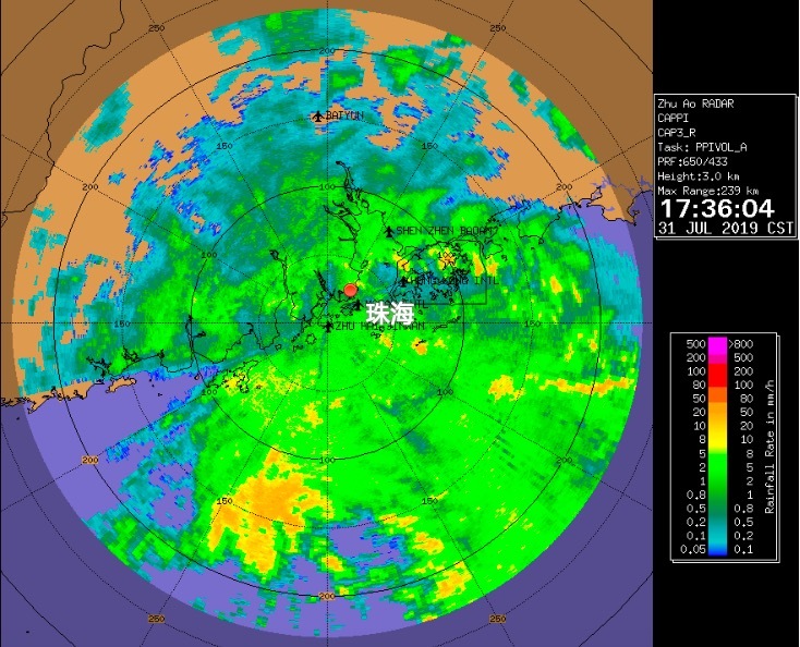 17:30【珠海機場取消航班50班次】因颱風天氣原因,截止31日17:15,珠海