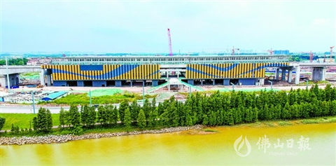 广佛环线北滘站外观./佛山日报记者周春摄