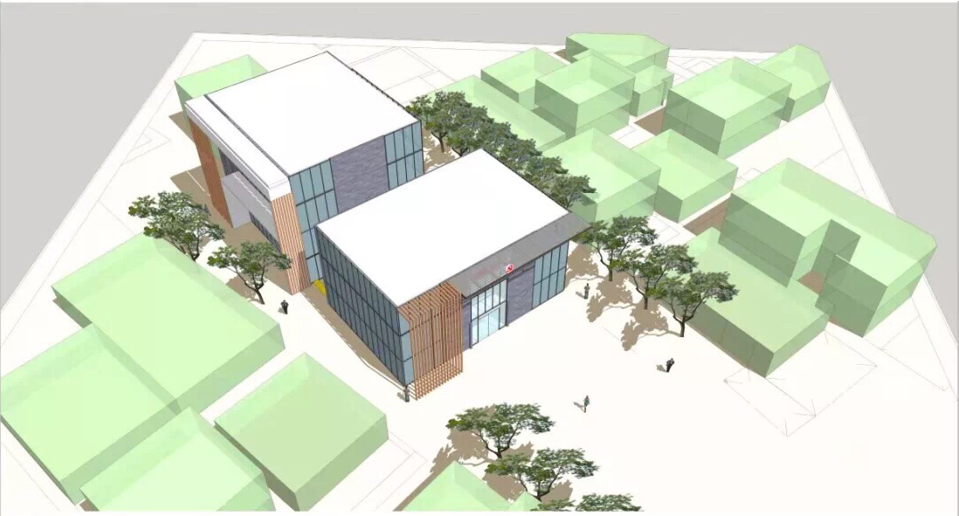 深汕合作区相关党群服务中心效果图