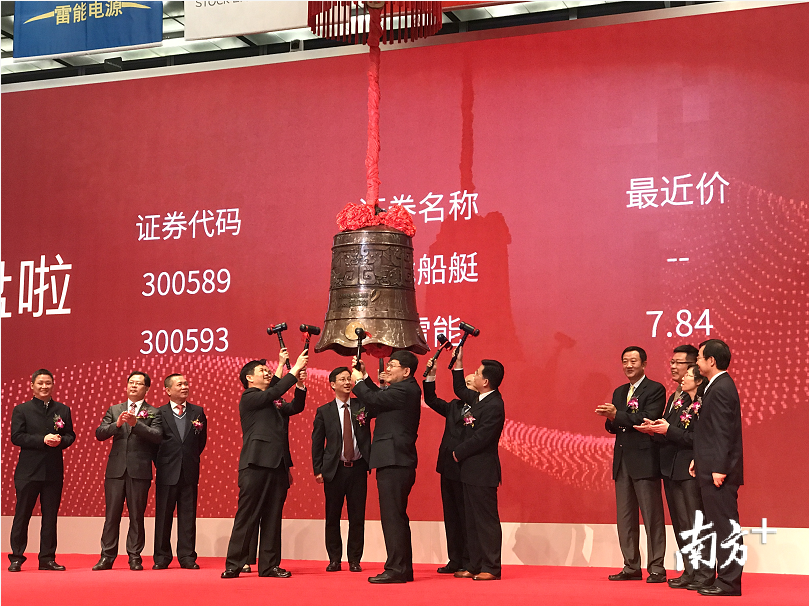 深创投高管参加被投企业上市敲钟仪式