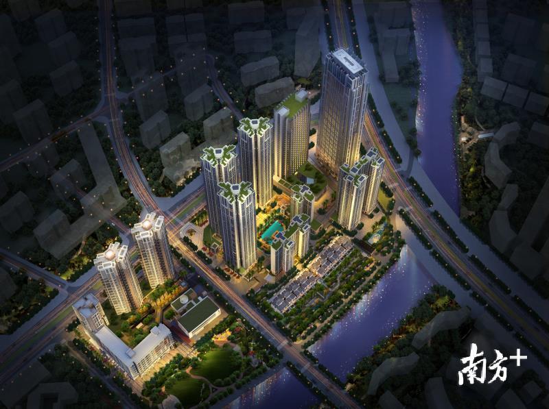 深圳远洋新天地鸟瞰图 深圳远洋新天地鸟瞰图