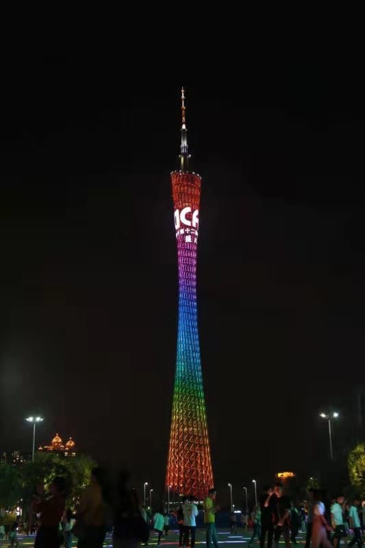 cicf点亮广州塔