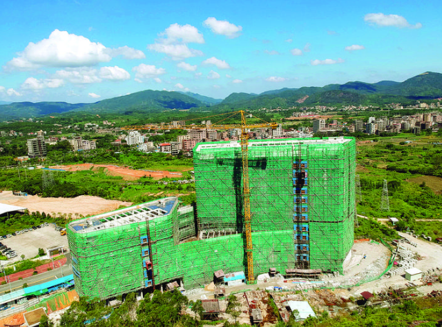 惠阳区妇幼保健院迁建工程（一期）。 惠州日报记者张艺明 摄