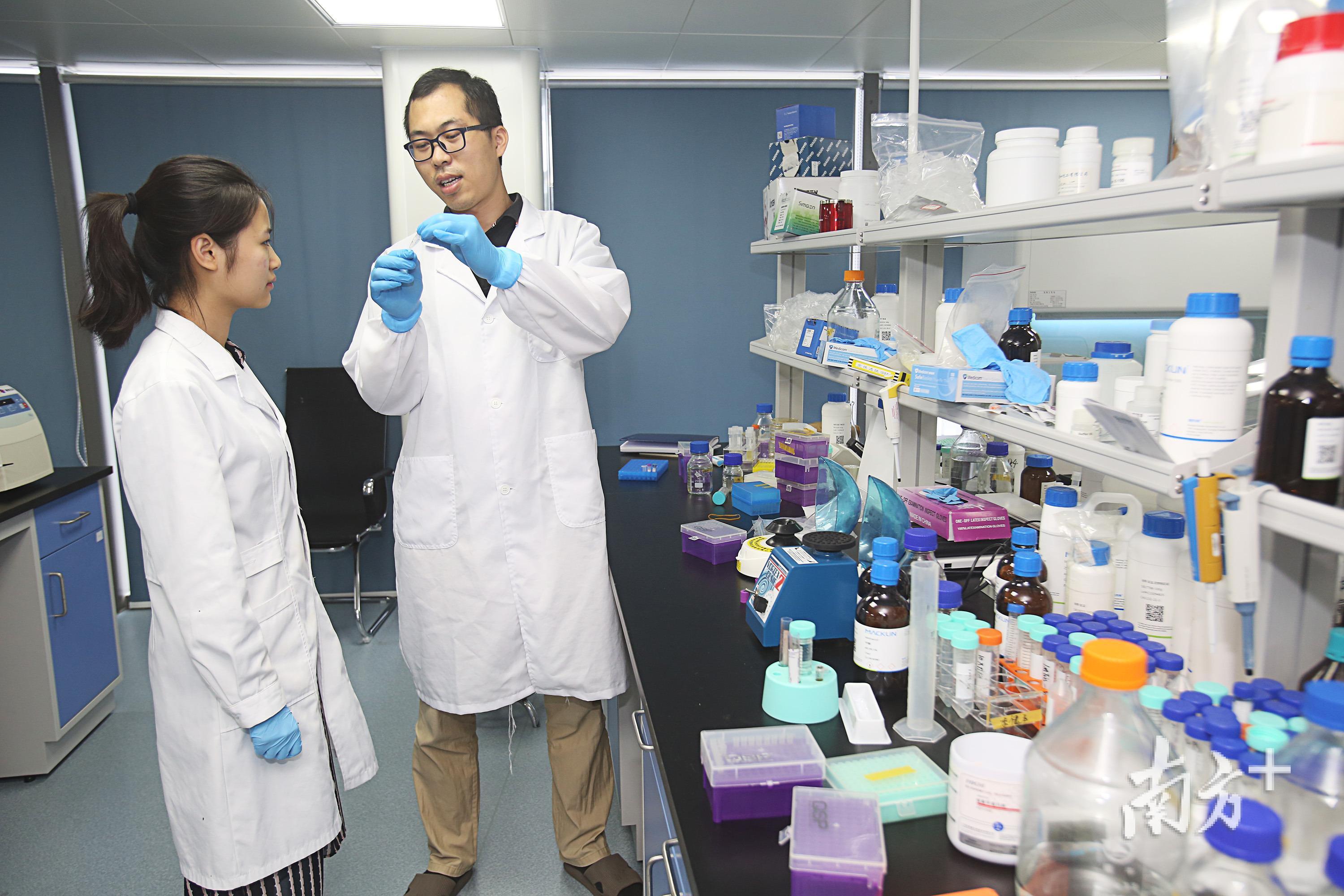 在深圳龙岗南岭1983创意小镇，康体生命公司的科研人员正在加紧研发新型抗体。