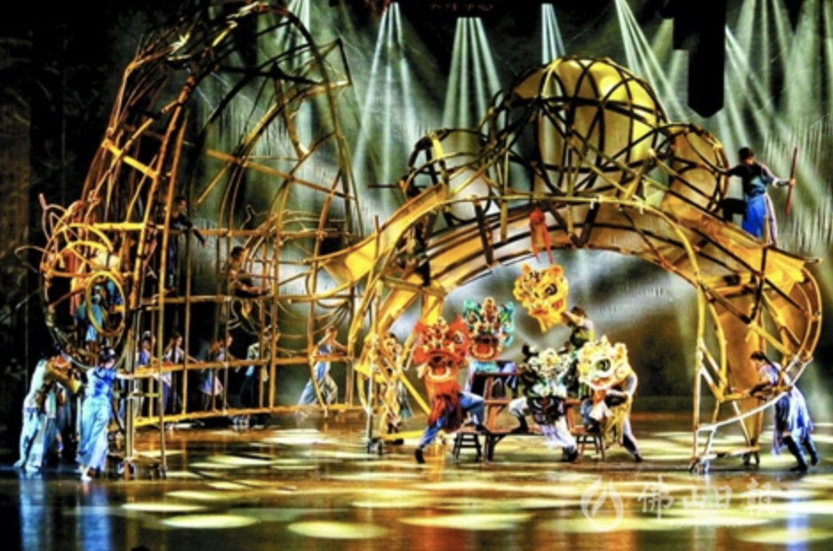 2019年“顺德之夜”文化艺术盛荟启幕，首演节目为大型民族舞剧《醒·狮》。 佛山日报记者王澍摄