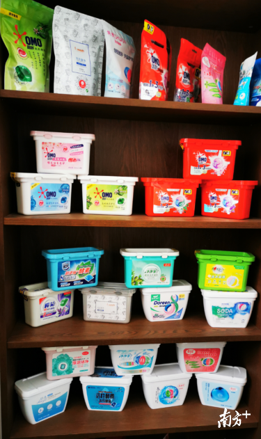 洗衣凝珠。南方+记者李慧君摄 洗衣凝珠。南方+记者李慧君摄