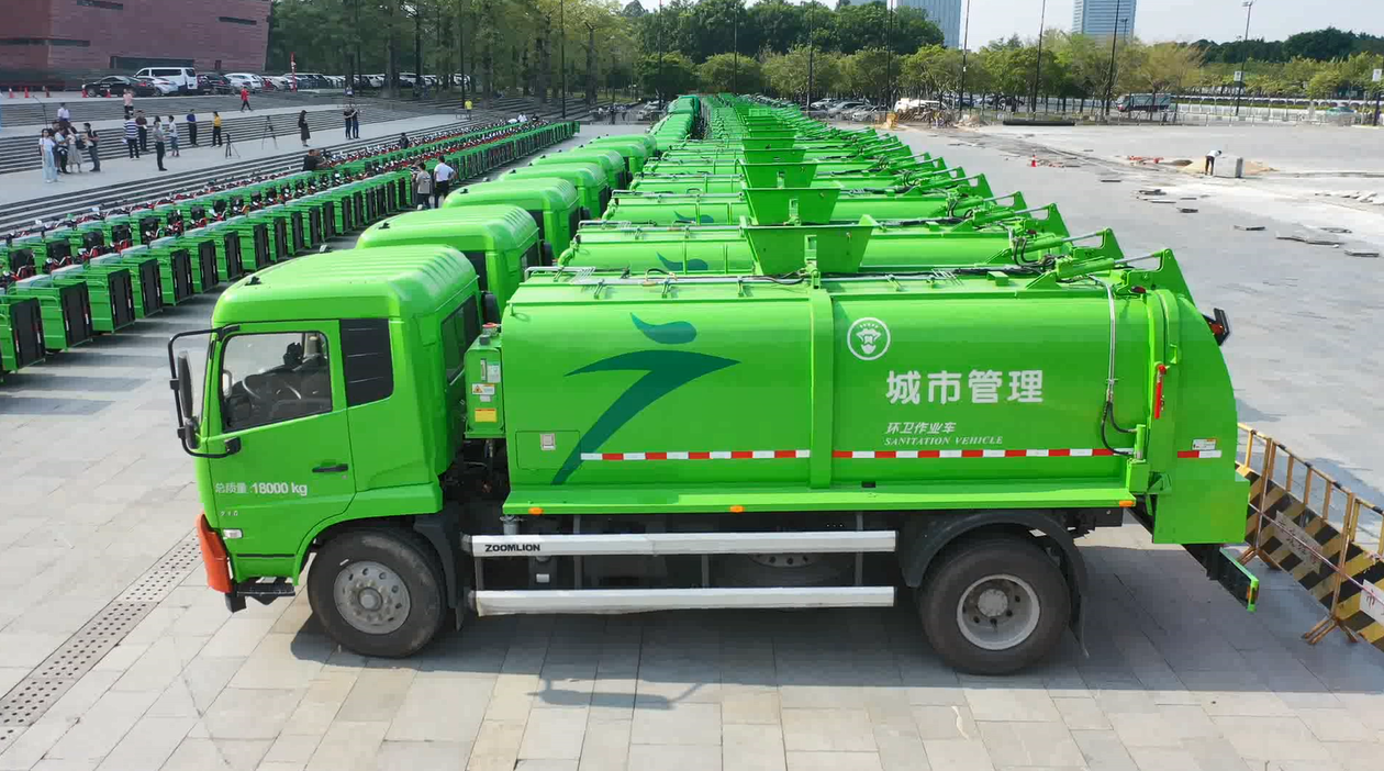 视频|过半小区撤桶,200辆餐厨垃圾车整装待发!白云全速推进垃圾分类