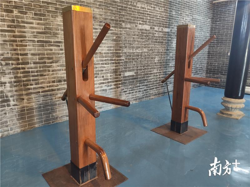 蔡李佛特有的秤桩。 蔡李佛特有的秤桩。