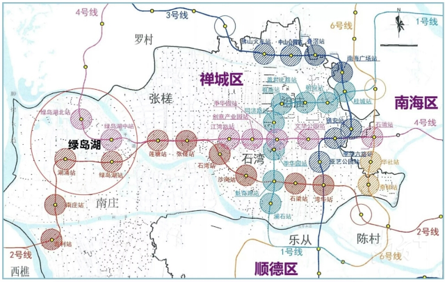 禅西片区轨道交通站点示意。受访者供图