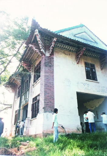 重建前的民国时期披云楼图书馆。受访者供图