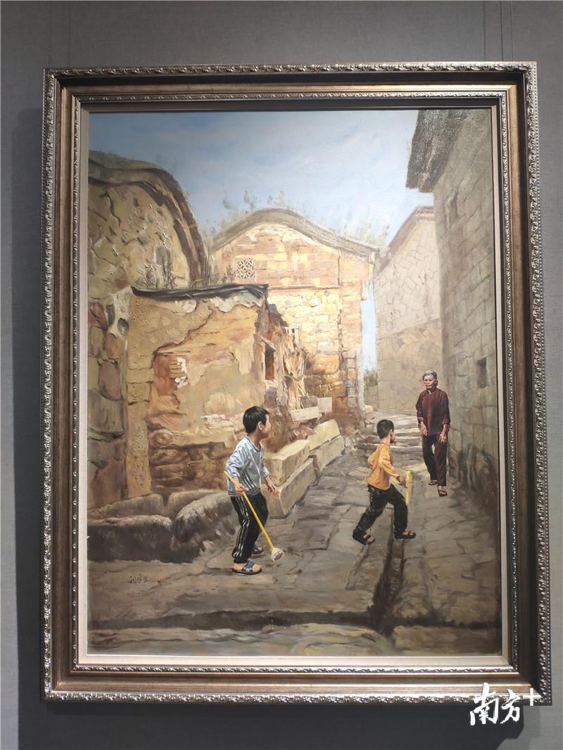 作品《童戏暮厝边》。