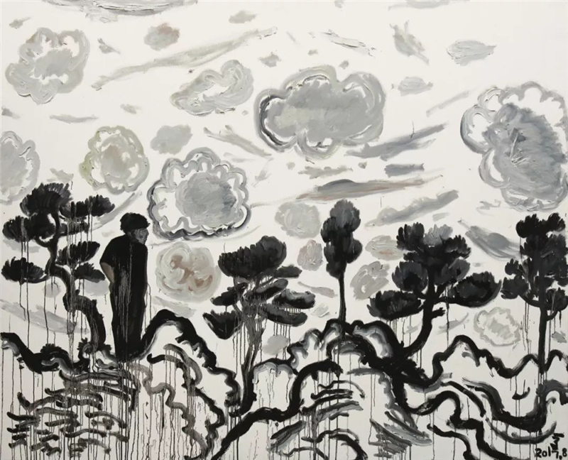 《语世系列》布面油画 180*220cm 2017 