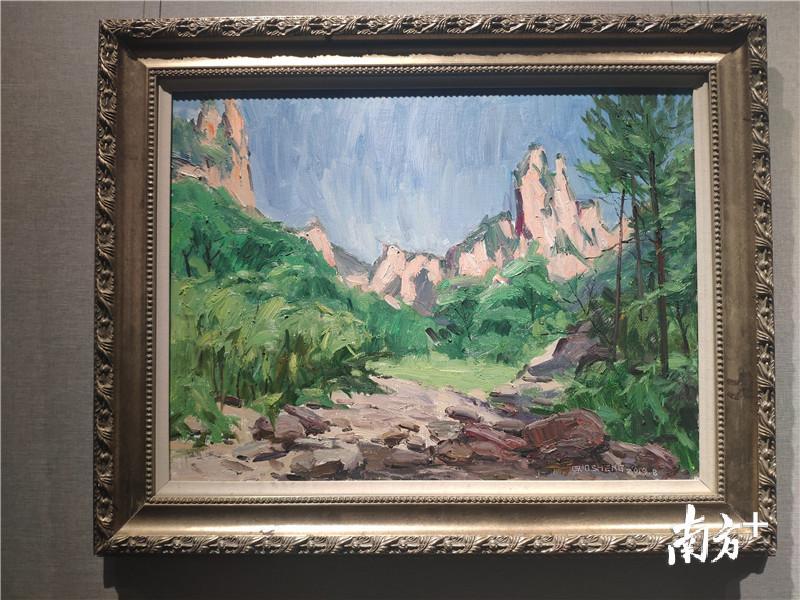 作品《十里画廊初秋》。