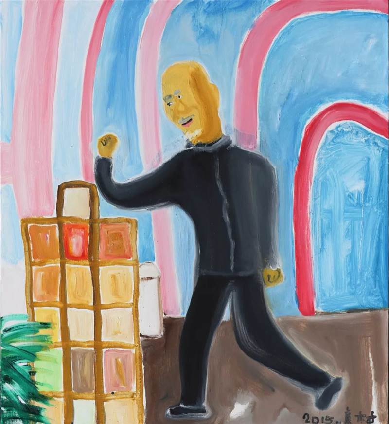 《陈佩斯》布面油画 35*30cm 2015