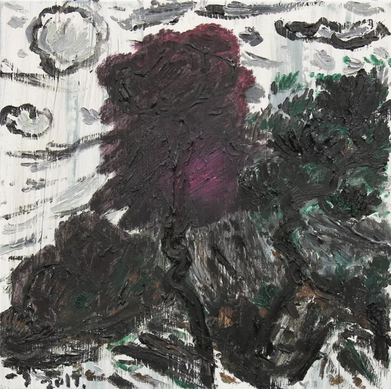 《语世系列》布面油画 40*40cm 2017