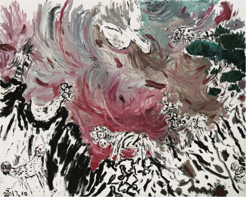 《新山海经系列》布面油画 180*220cm 2017