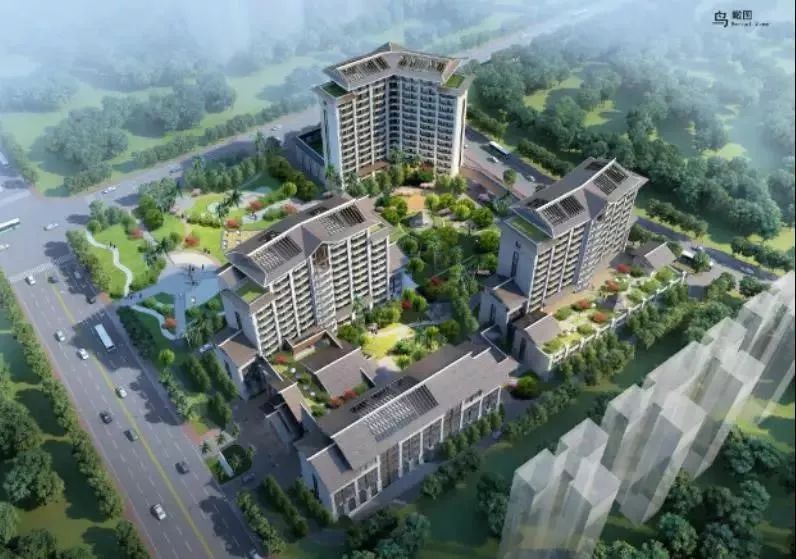 三灶镇社会福利中心项目效果图 三灶镇社会福利中心项目效果图