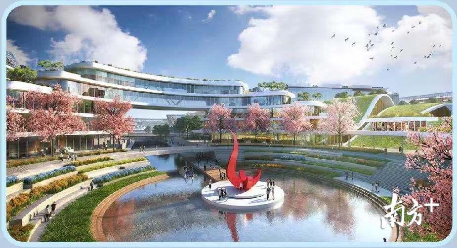 香港科技大学（广州）效果图。